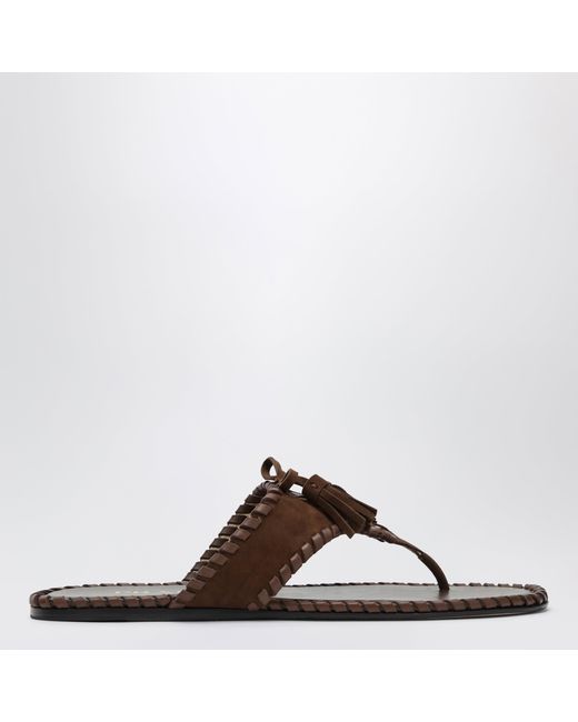 Prada Brown Flip Flops