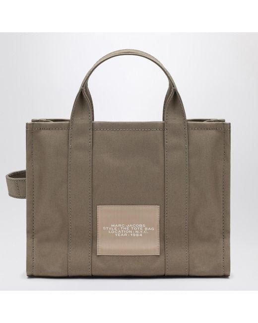 Marc Jacobs Metallic Medium Slate Canvas Tote Bag