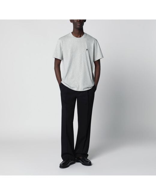 AMI White T-Shirt Ami De Coeur for men