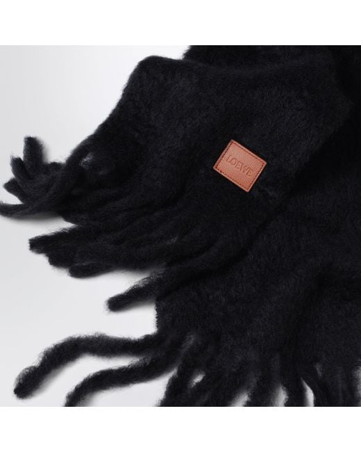 Sciarpa Nera di Loewe in Black da Uomo