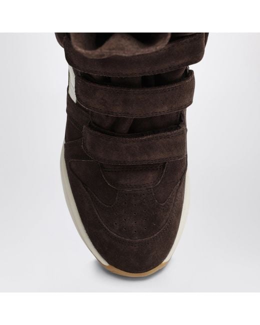 Isabel Marant Brown Suede Balskee Wedge Sneakers