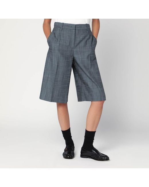 Jil Sander Blue Bermuda