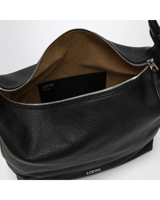 Borsa a tracolla piccola cubi nera di Loewe in Black da Uomo