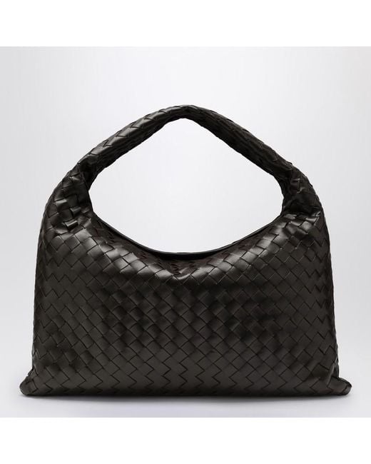 Borsa a spalla hop piccola fondant di Bottega Veneta in Black