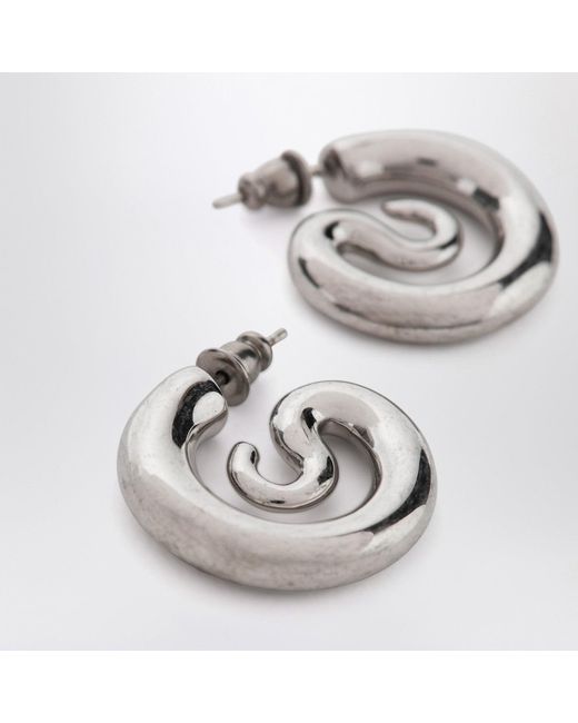 Panconesi Metallic Serpent Hoops Extra Small Earrings