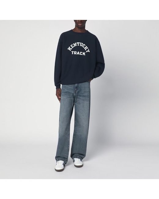 Champion Marineblaues Sweatshirt True To Archive Reverse Weave in Blue für Herren