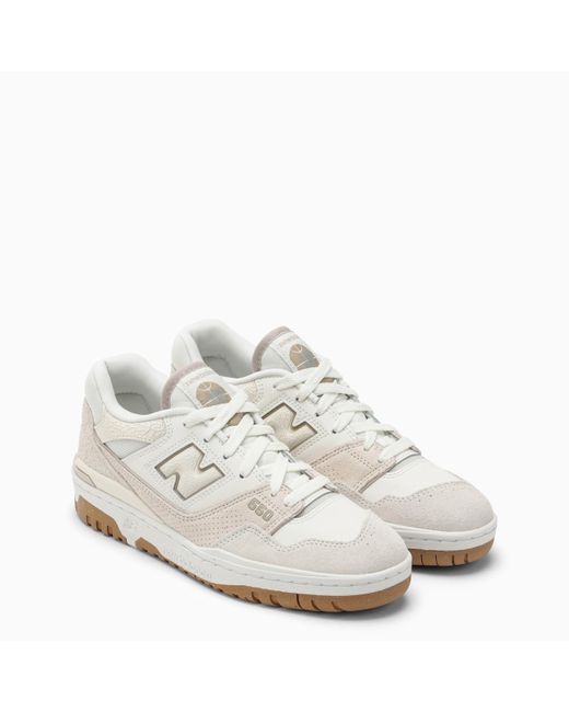 New Balance White Low 550 Sea Salt/Off Sneakers