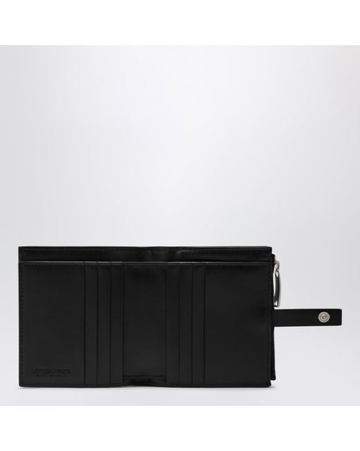 Bottega Veneta Black Braided Wallet