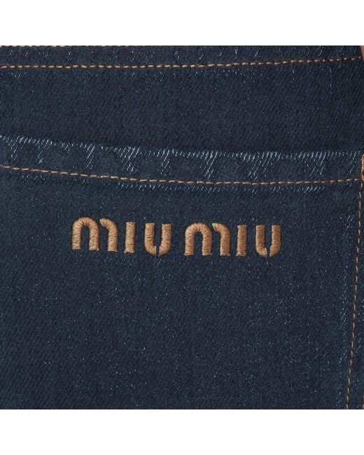 Miu Miu Blue Denim Pants