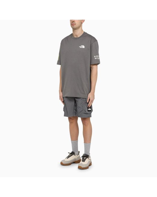 The North Face Gray T-shirt Exploring Never Stop Pearl for men
