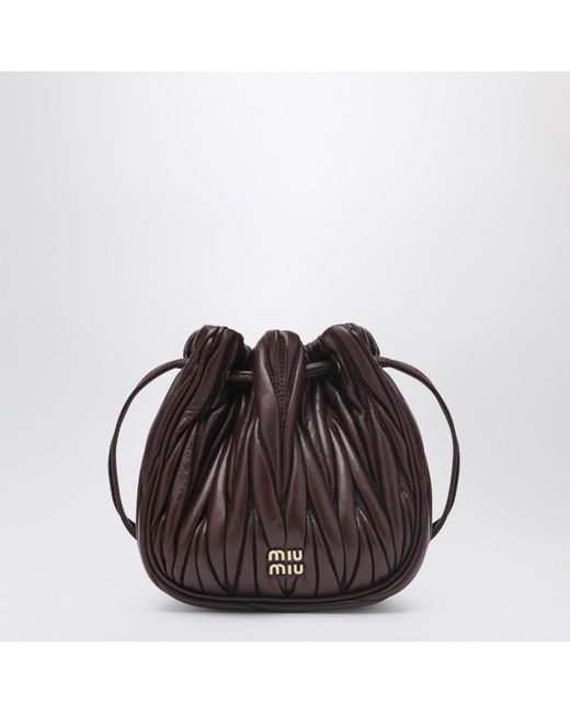 Miu Miu Brown Bordeaux Pouch