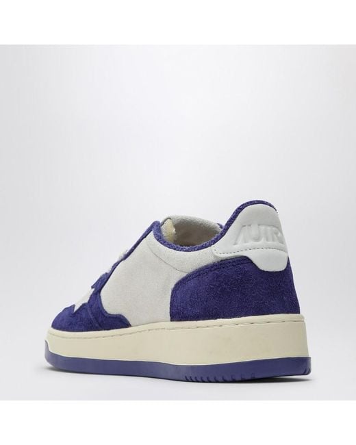 Sneaker medalist bianca/lily in suede di Autry in Blue