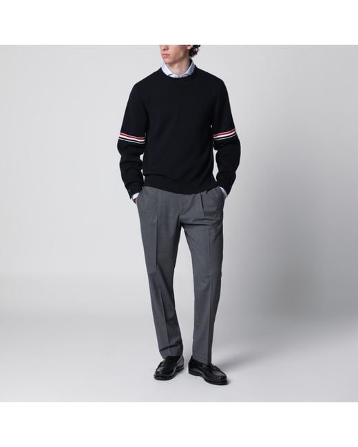 Santaniello Blue Dark Trousers for men