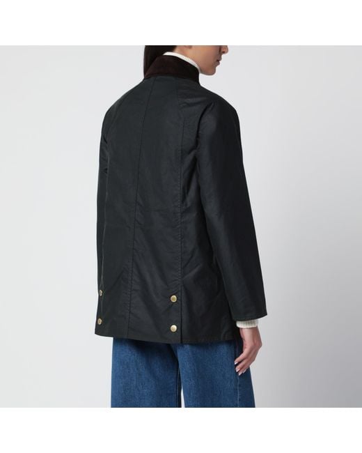 Barbour Black Modern Beadnell Waxed Jacket