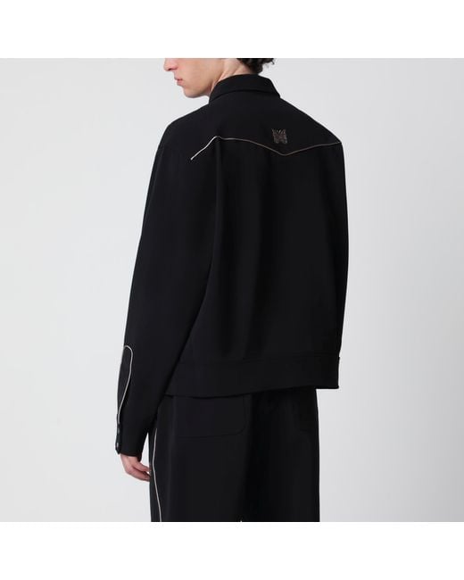 Needles Black Piping Cowboy Jacket for men