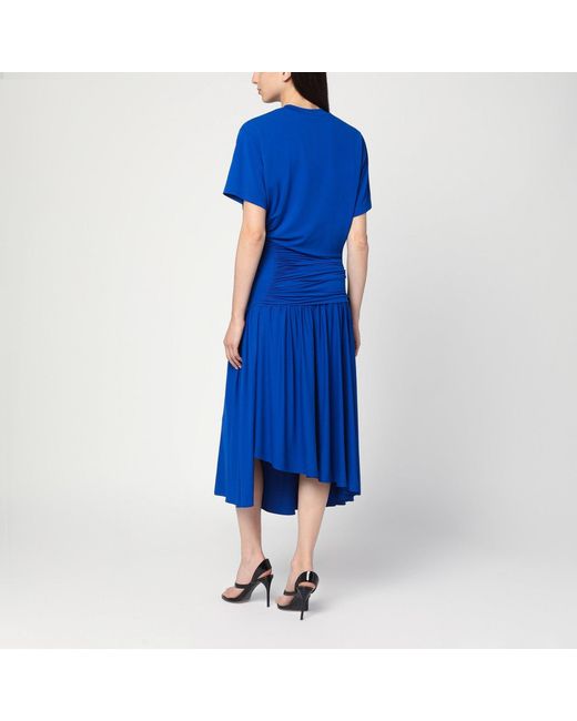 Ferragamo Blue Dress With Draping