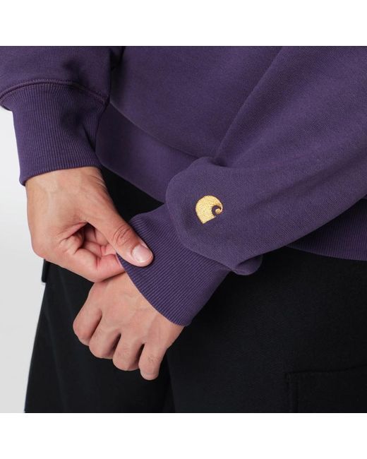 Carhartt Chase Sweatshirt Lokers/ Aus Baumwollmischung in Purple für Herren