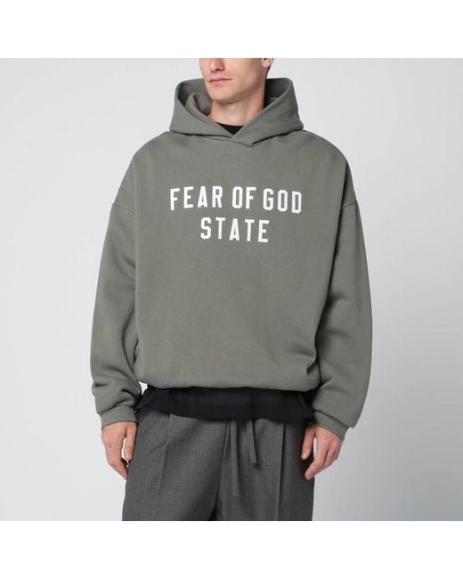 Fear Of God Moosgrüner 90's Kapuzenpullover in Gray für Herren