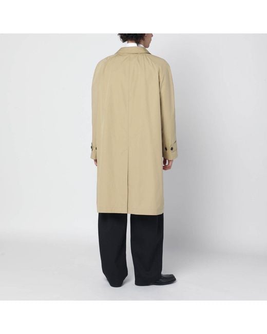 Burberry Natural Cotton Overcoat for men