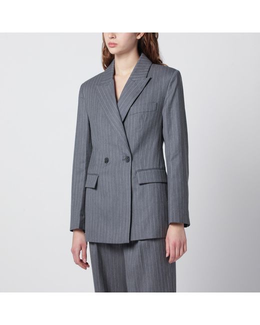 Anine Bing Gray Tiphaine Blazer