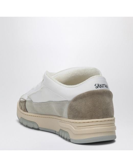 Santha White Colour-Block Sneaker for men
