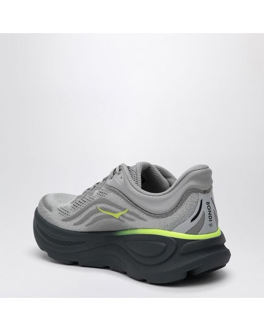 Hoka One One Gray Bondi 9 Sneakers for men