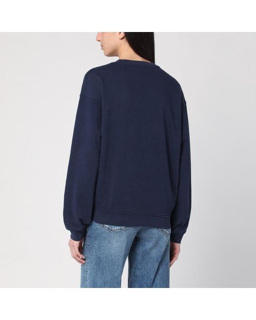 Felpa navy in misto cotone di FRAME in Blue