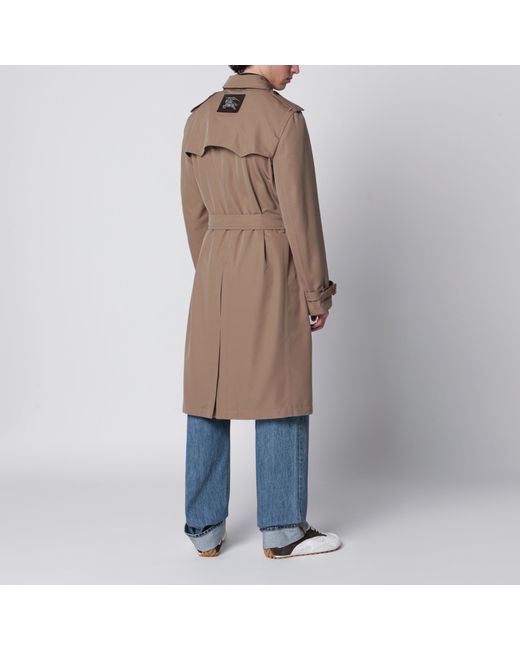 Burberry Brown Short Foxfield Trench Coat for men