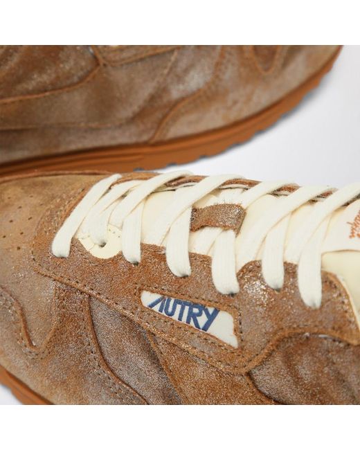 Autry Brown Metallic Ivory Windspin Sneaker
