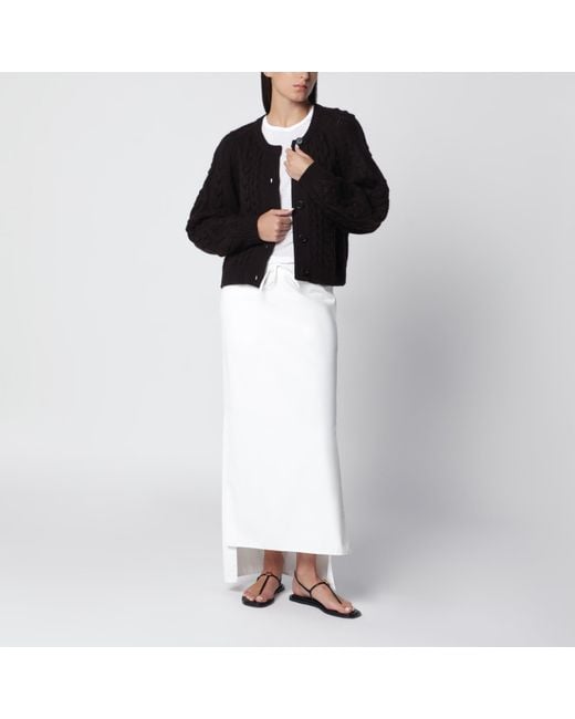 Lisa Yang Black Cable-Knit Cashmere Cardigan