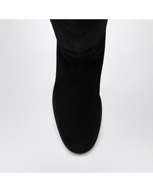 Dolce & Gabbana Black High Suede Boot