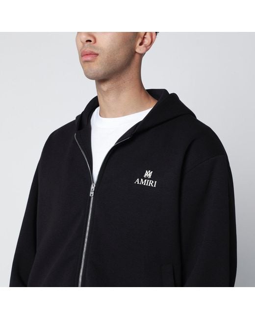 Amiri Black Cottonblend Zip Sweatshirt for men