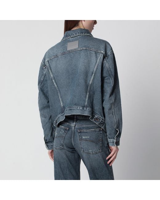 Balenciaga Blue Kick Cotton Denim Jacket