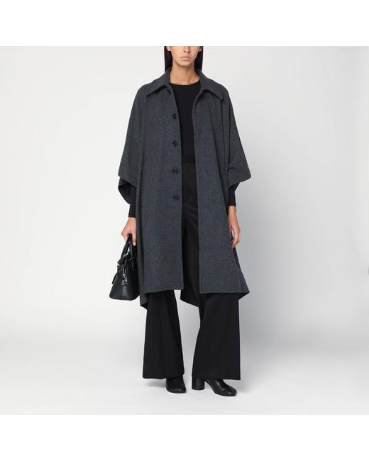 MM6 by Maison Martin Margiela Black Satin Palazzo Pants