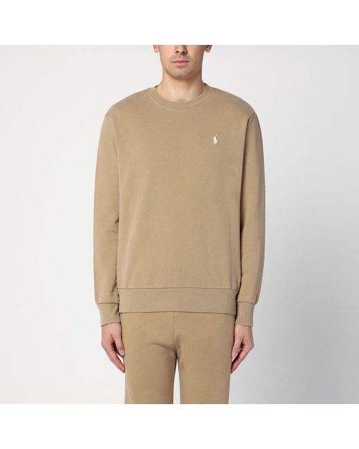 Sweat-Shirt Couleur Désert En Coton Polo Ralph Lauren pour homme en coloris Natural