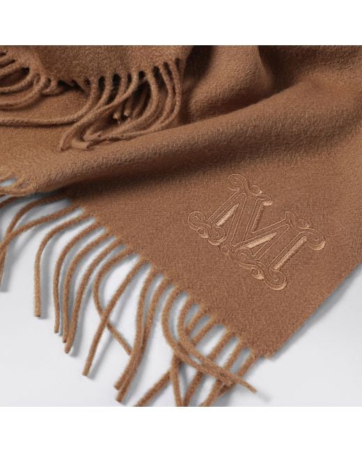 Sciarpa Color Cammello di Max Mara in Brown