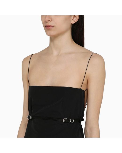 Mini abito con spalline in misto cotone di Givenchy in Black