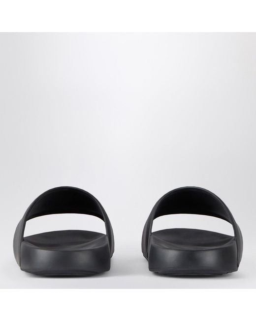 Givenchy Blue Rubber Label Slide Flat Mules for men