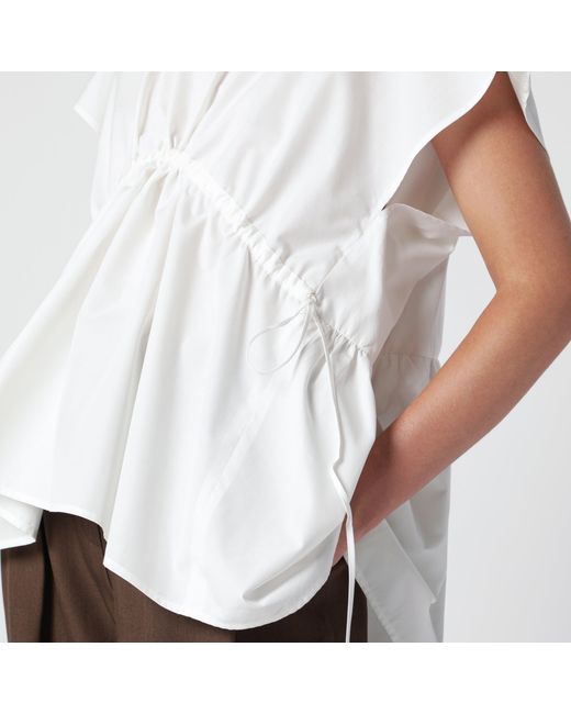 Weekend by Maxmara White Cotton Poplin Blouse