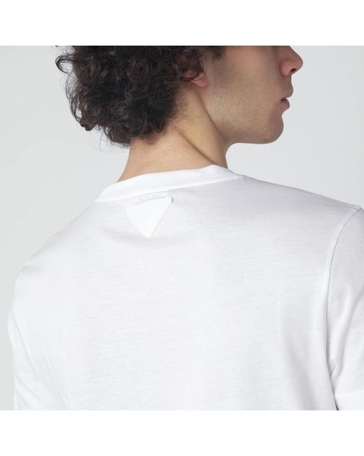 Lot De Trois T-Shirts En Coton Prada pour homme en coloris White