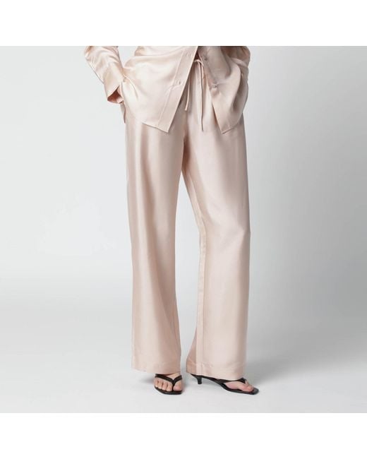 Rohe Pink Light Silk Trousers