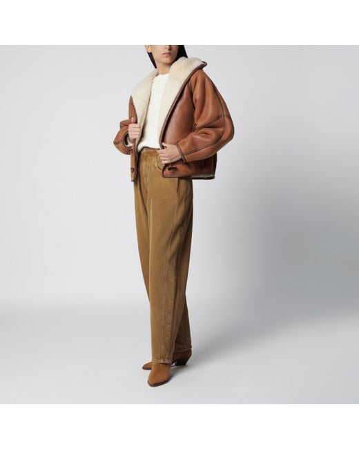 Isabel Marant Natural Lisha Barrel Jeans