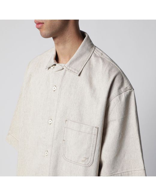 Jacquemus White Paysan De-Nîmes Light Denim Shirt for men