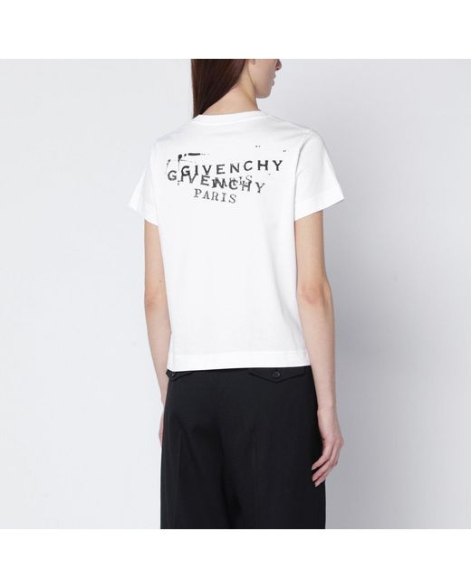 Givenchy White T-Shirt With Logo Print