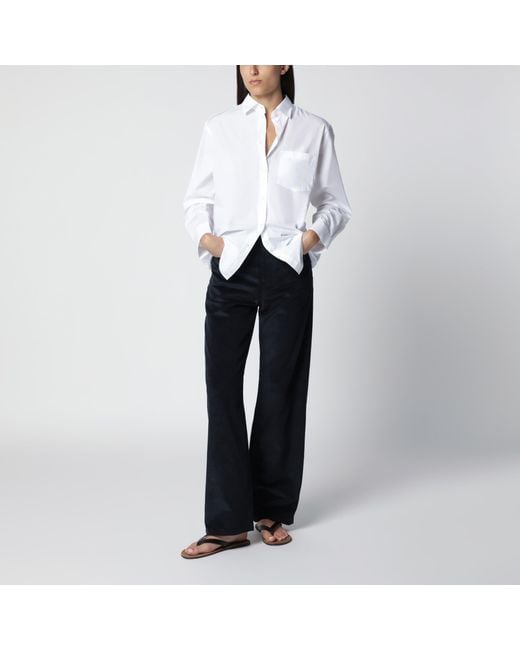 Rohe Blue Midnight Corduroy Trousers