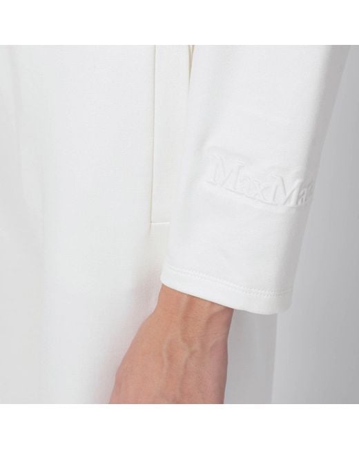 Max Mara White Cropped Sweatshirt