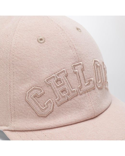 Chloé Pink Cotton Denim Baseball Cap