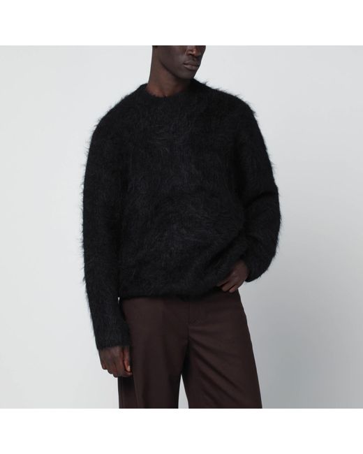 Séfr Black Haru Alpaca Blend Sweater for men