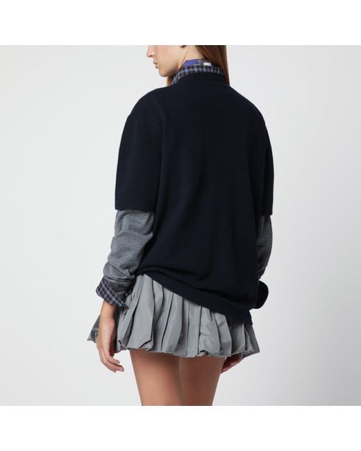 Miu Miu Blue Wool And Cashmere Sweater