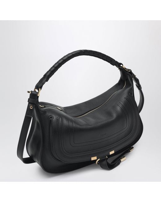 Chloé Black Small Marcie Leather Bag
